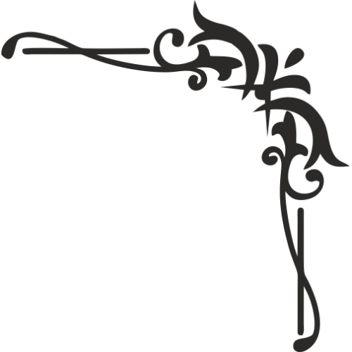 Sticker Coin Mur Arabesque 2 ref.d13554 MPA Déco