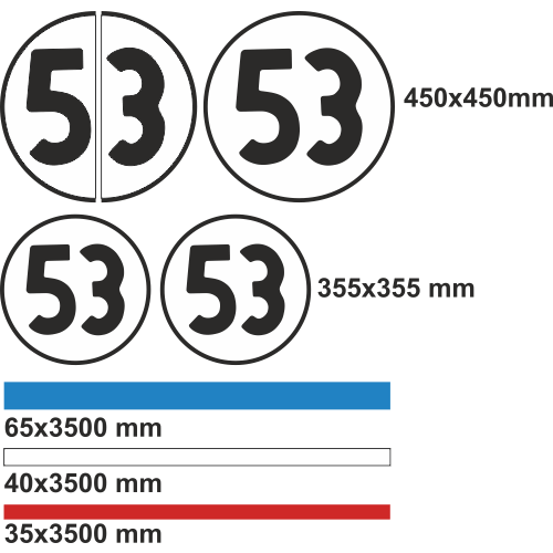 Kit Stickers Herbie 53 Pour Voiture – Effet Rouillé, Adaptable Chatenet, Aixam