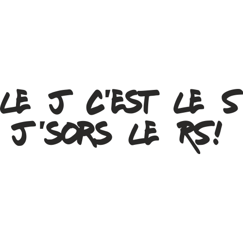 Sticker Le J c