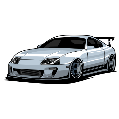 Tom's Nurburgring Decal Sticker JDM toyota logo FRS Celica Supra Pair