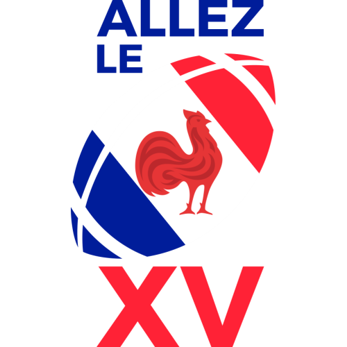Sticker Rugby Ballon Allez le XV | MPA Déco
