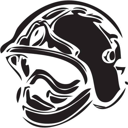 Sticker Casque de Pompier - ref.6628 | MPA Déco