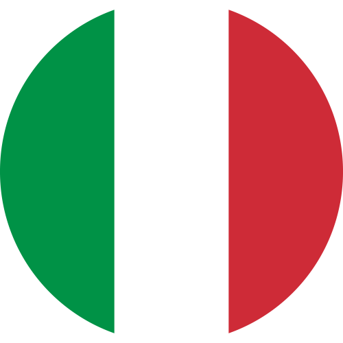 Autocollant Drapeau italien rond - ref.d12738 | MPA Déco
