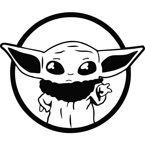 Download Sticker Baby Yoda - ref.d13367 | MPA Déco