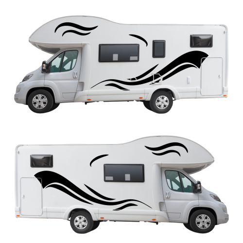 Stickers Camping Car Kit Vagues ref.d13068 MPA Déco