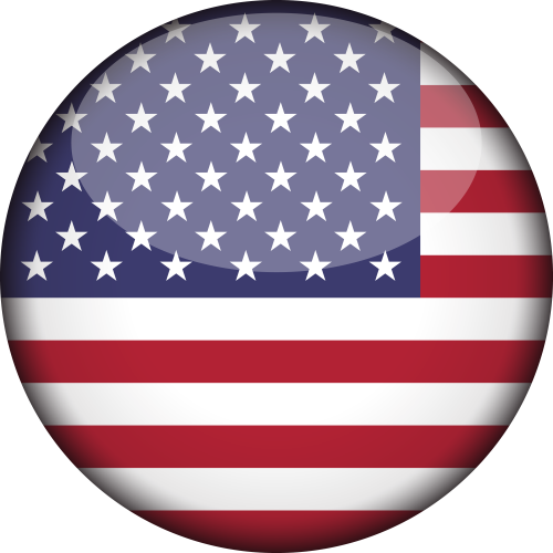 Autocollant Drapeau amÃ©ricain rond 2 - ref.d12778 | MPA DÃ©co