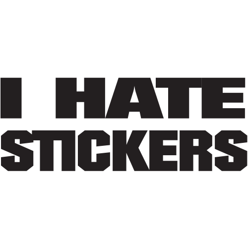 Decus I Hate Stickers XL 0342 (Rosa) // Adesivo OEM JDM Style Vinyl