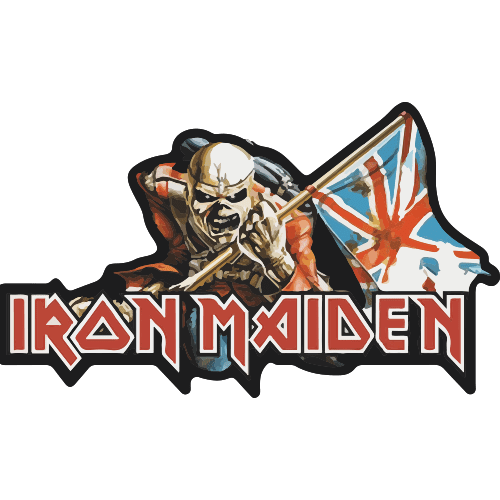 Sticker Iron Maiden Eddie - The Trooper | MPA Déco