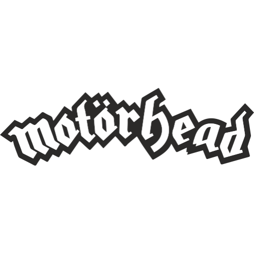 Patch Thermocollant Motorhead Logo Noir Et Blanc 15x3,5 Cm - Pour Veste, Chemise, Sac