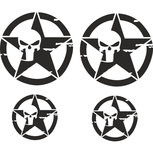 Stickers casque moto – Punisher (Déstockage)