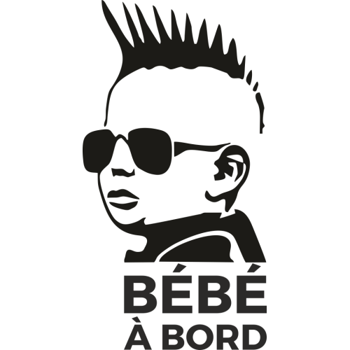 Sticker Autocollant Marmaille Bébé à Bord Pour Garçon