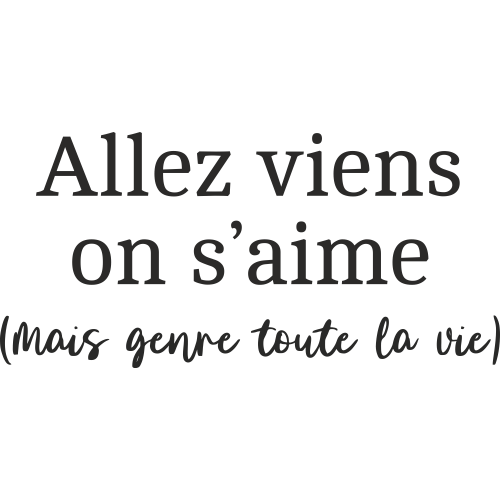 Sticker Citation Allez viens on s