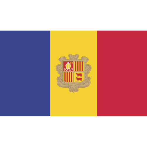 Autocollant Drapeau Andorre - Blason Ville, Pour Voiture, Moto, Casque, Vinyle, Neuf