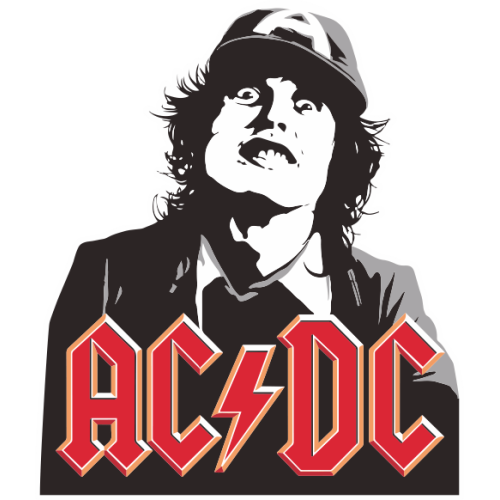 Sticker ACDC Angus Young | MPA Déco