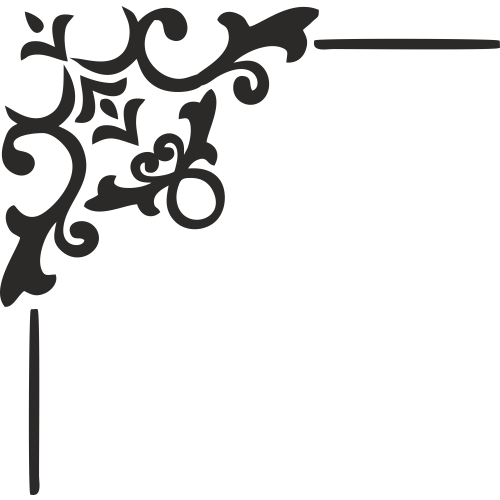 Sticker Coin Mur Arabesque ref.d13553 MPA Déco