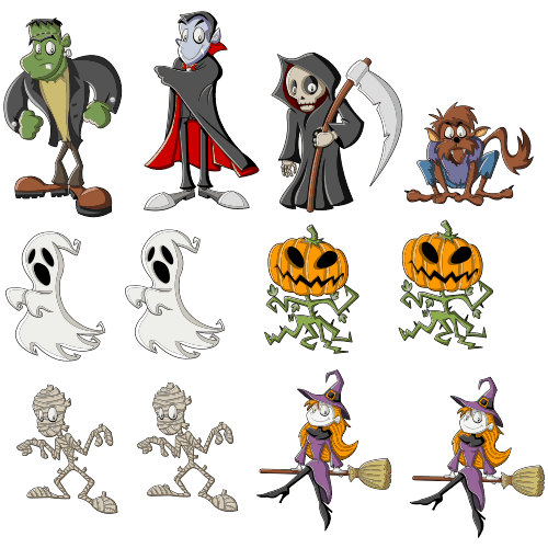 Yulokdwi Autocollants Fenêtre Halloween,Autocollants Vitre Halloween