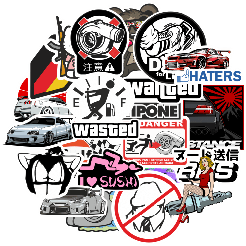 Autocollants 100x Stickerbomb Graffiti Macbook Iphone Skateboard