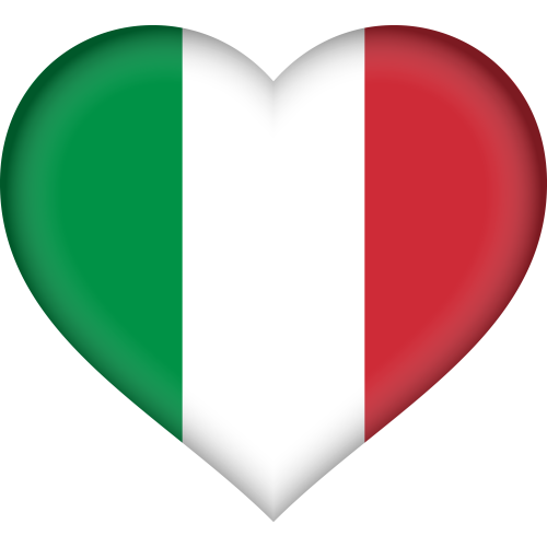 Autocollant Drapeau Italie 9x9cm - Résistant Aux Intempéries, Lavage Haute Pression - Fabriqué En France