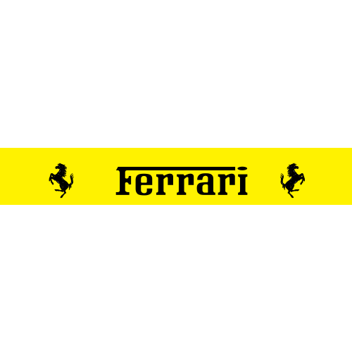 Drapeau Ferrari Turbo – Vintage – Déco Collection – Occasion