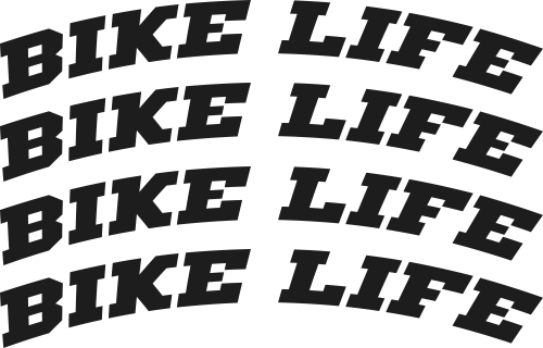 Sticker de Jante Vélo BIKE LIFE (20mm) - Stickers de Jantes Vélo