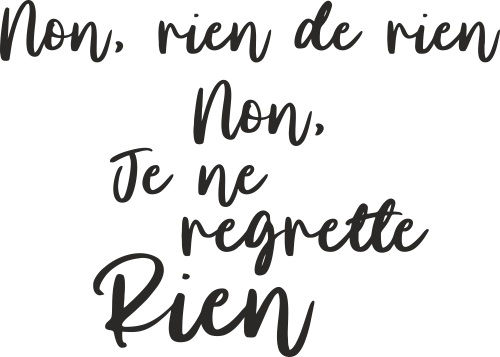 Sticker Citation Edith Piaf 2 Ref D Mpa Deco