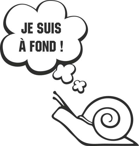 Sticker Humour Je Suis à Fond - ref.12264