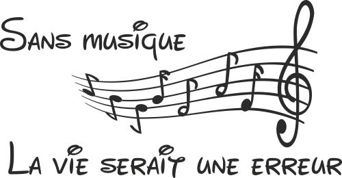 Sticker Citation Musique Ref D177 Mpa Deco