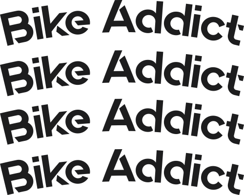 Sticker de Jante Vélo Bike Life BIKE ADDICT (20mm) - Stickers de Jantes Vélo