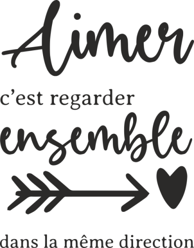Sticker Citation Amour Ref D Mpa Deco