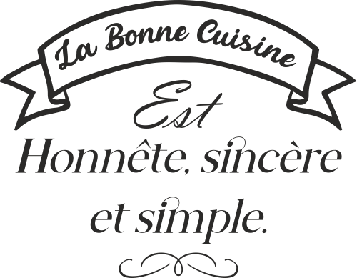 Sticker Mural Citation Cuisine La Bonne Cuisine Ref D Mpa Deco