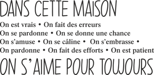 Sticker Citation Dans Cette Maison Ref D178 Mpa Deco Sticker Citation Dans Cette Maison Ref D178 Mpa Deco