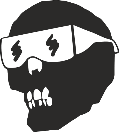 Sticker Snowboard Capita Skull 2 - ref.d18953 | MPA Déco