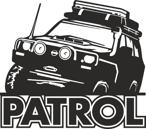 Autocollant Nissan Patrol + Logo Dakar Capot-Compteurs-Côtés-Voiture-Nissan  - Adesivi Moto