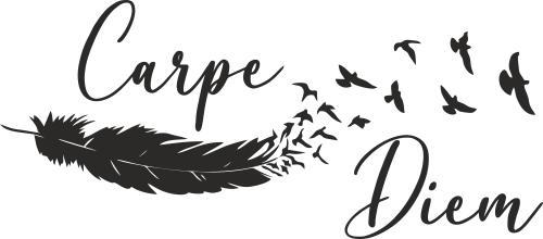 Sticker Citation Carpe Diem 2 Ref D Mpa Deco