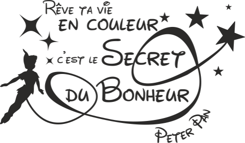 Sticker Citation Peter Pan Ref D Mpa Deco