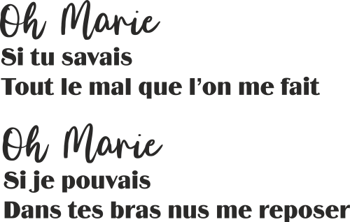 Sticker Citation Johnny Hallyday Oh Marie Ref D Mpa Deco