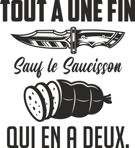 Sticker Mural Citation Apero Saucisson Ref D Mpa Deco