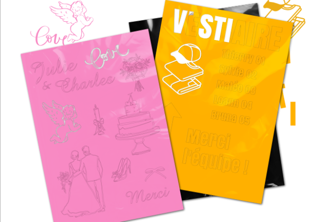 Planche de vinyles adhésifs personnalisés