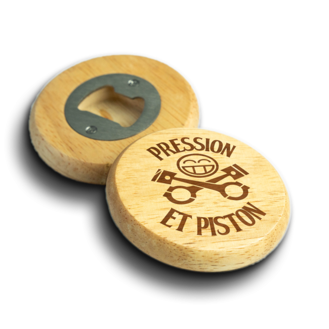 Décapsuleur personnalisé – "Pression et piston"