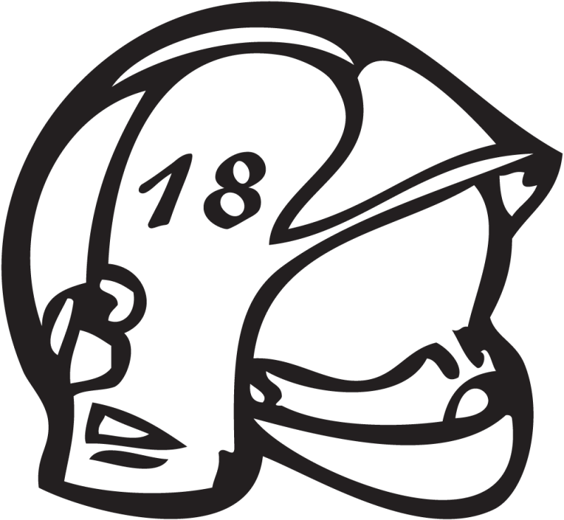 Sticker Casque de Pompier 1 - ref.6629 | MPA Déco