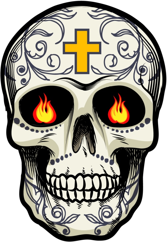 Calavera - Tete De Mort Mexicaine 16 - ref.d7454 | MPA Déco