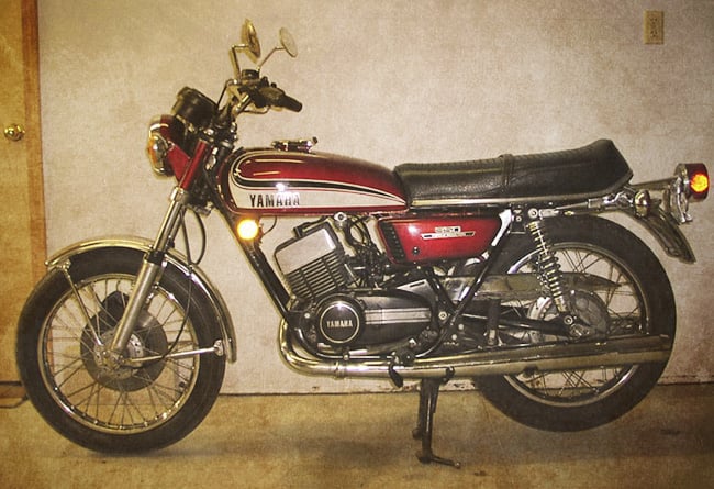 Yamaha 250 350 RD 1973 Réservoir