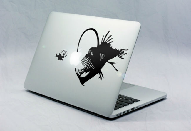 Sticker Macbook Poissons