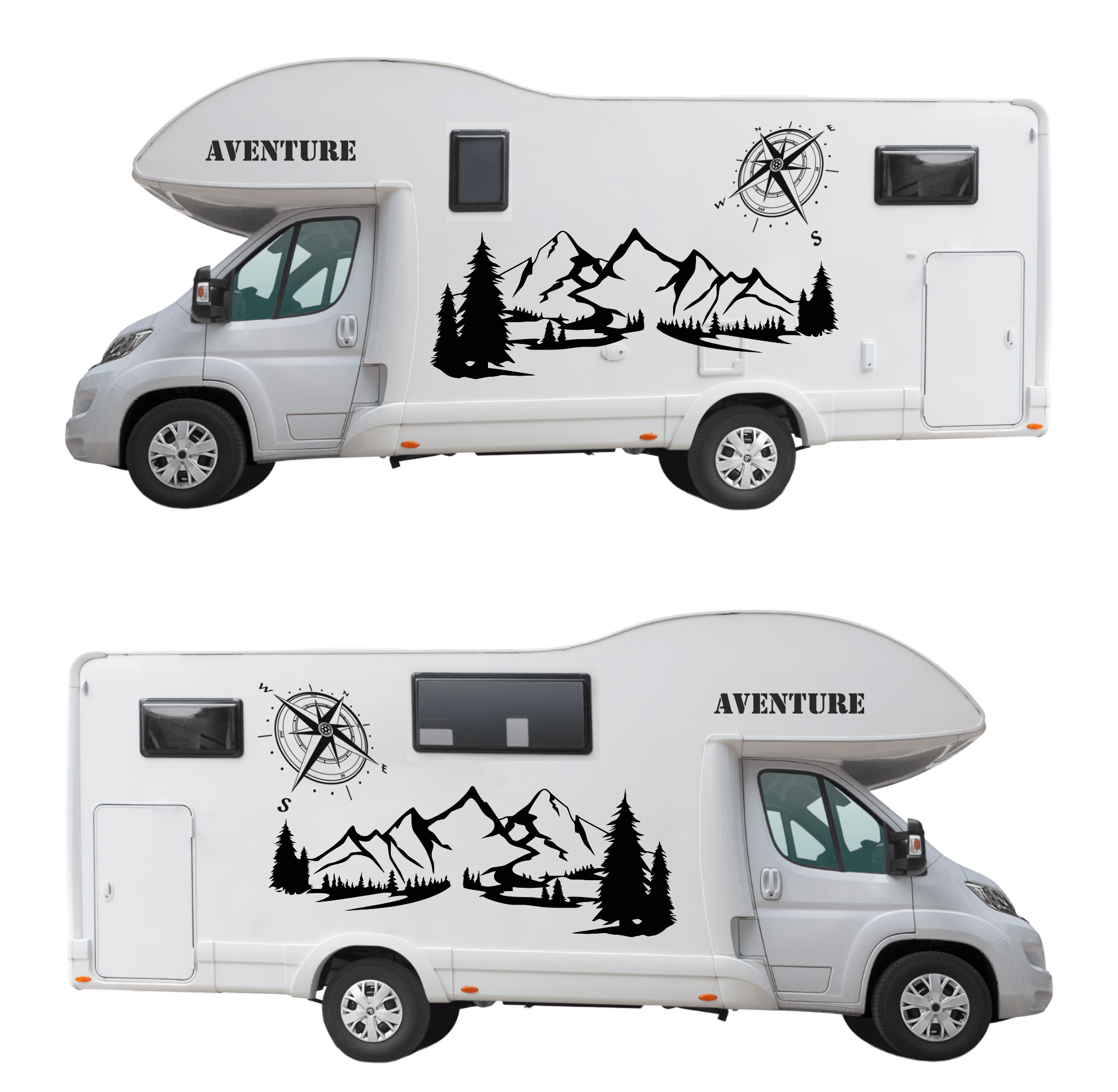 Stickers Camping Car Kit montagne ref.d13067 MPA Déco