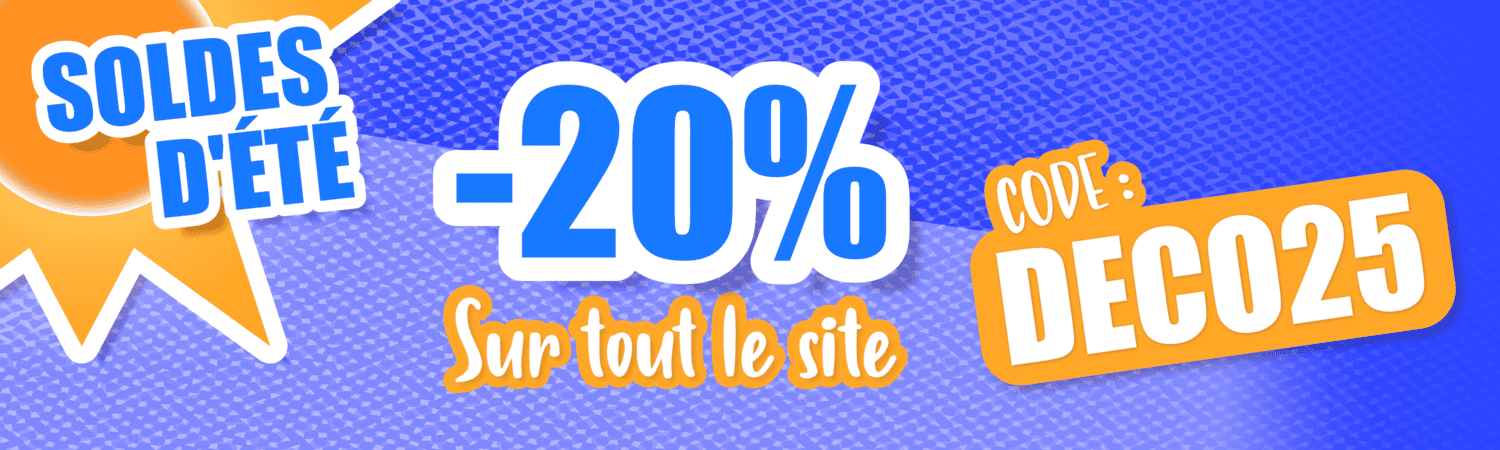 -20% sur tout le site jusqu'au 22 juillet 2025 - MPA Déco