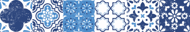 Sticker Carreaux de Ciment bleus - Stickers Carreaux de Ciment