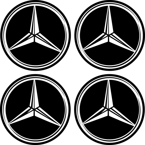 Sticker Jantes Mercedes Blanc - Stickers de Jantes Mercedes