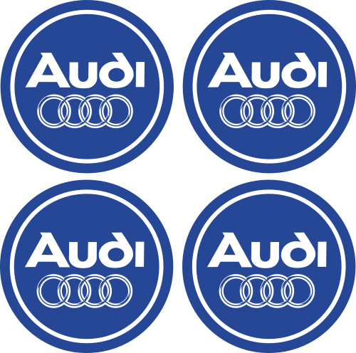 Stickers Jantes Audi Bleu - Stickers de Jantes Audi