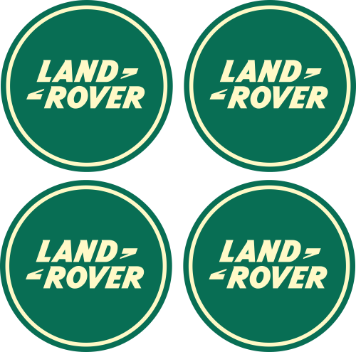 Stickers Jantes Land Rover Vert - Stickers de Jantes Land Rover