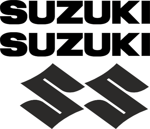 Kit Sticker Moto Retro Réfléchissant SUZUKI 2 - Kits casques rétro réfléchissant